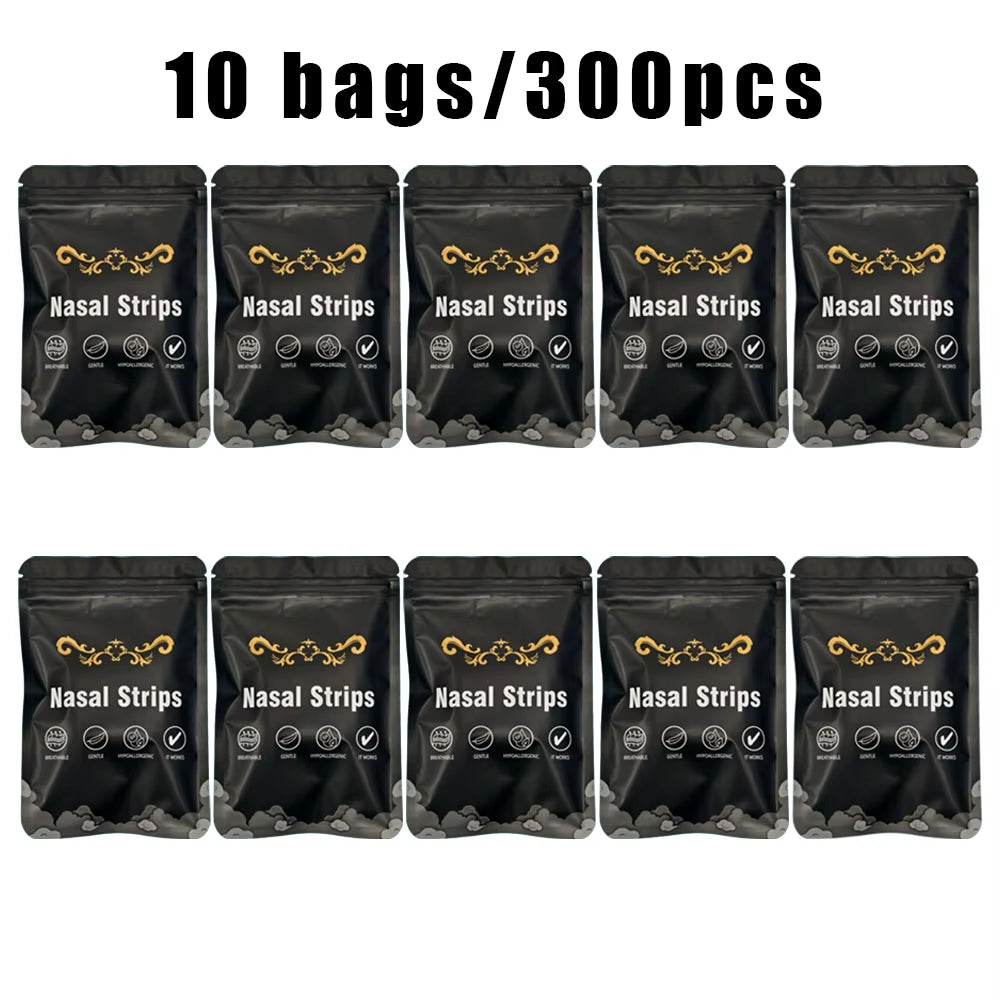 Enhanced Sports Nasal Strips - Available in 30, 90, 150, and 300 PCS - Breathable and Comfortable Sleep Aid - Non-Invasive Anti-Snoring Nose Patches