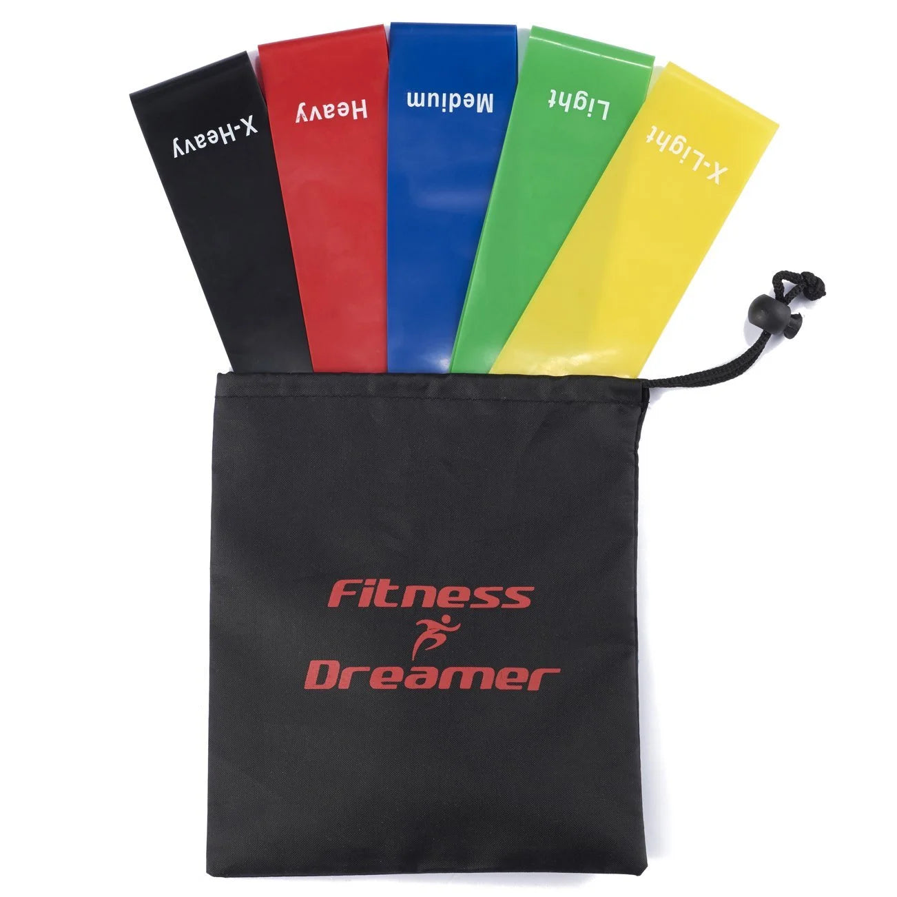Resistance Bands Set of 5 - 12 Inch Exercise Loop Bands for Training and Physical Therapy to Enhance Mobility and Strength